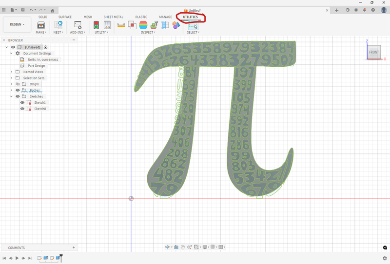 Pi Day Decoration - Intro to AutoCAD and 3D Printing : 7 Steps (with ...