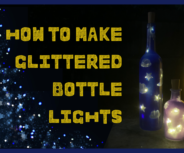 DIY Sparkling Bottles With Lights