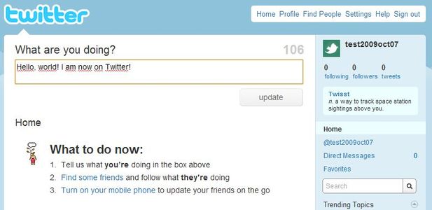 First Tweet!
