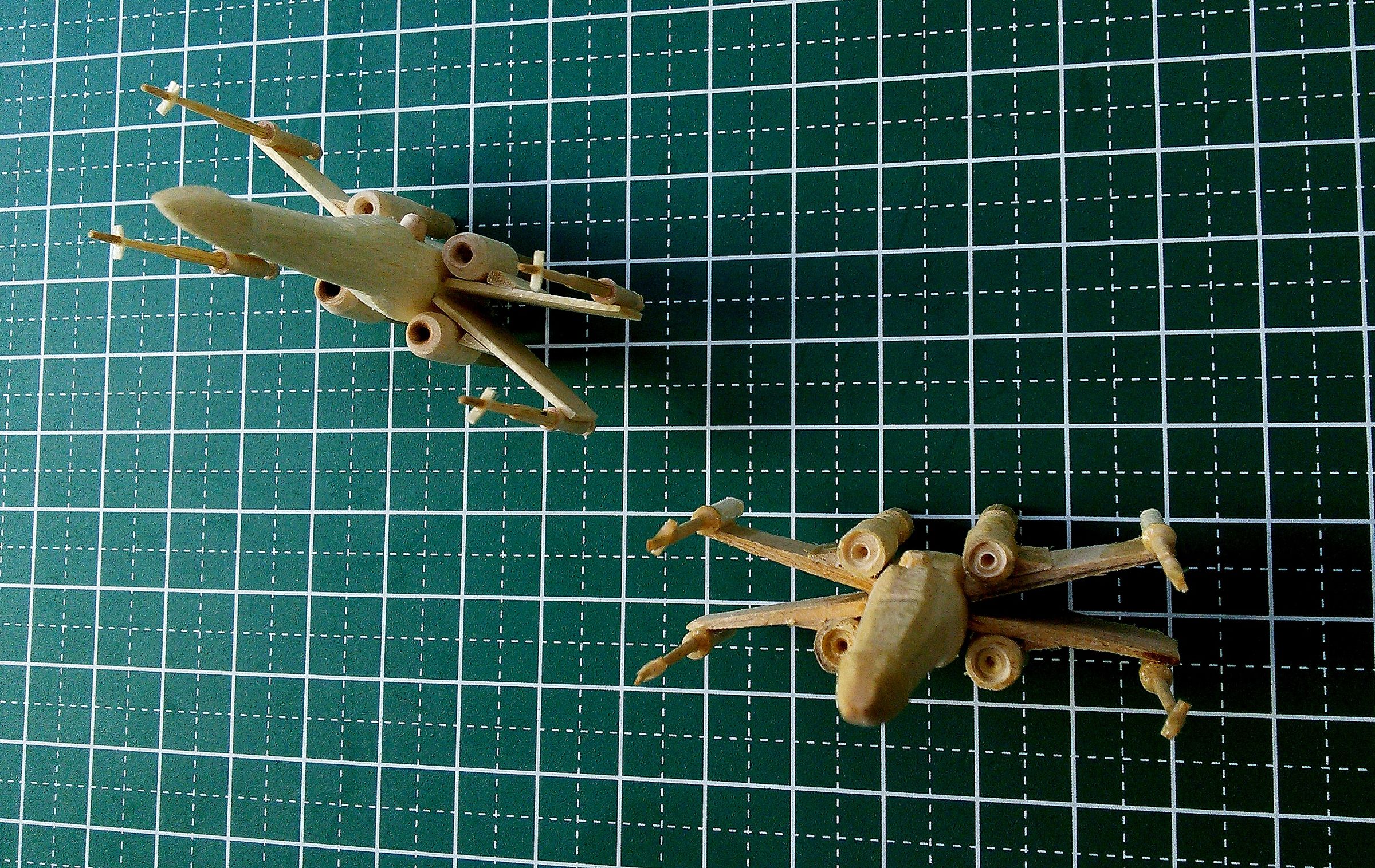 Mini X-Wing Popsicle Stick Model