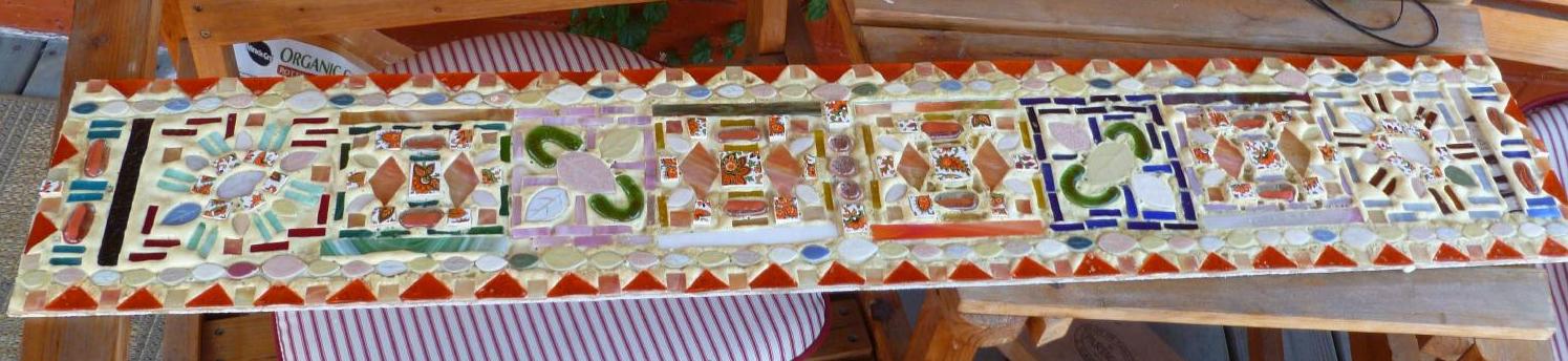 Mosaic: Glass, Ceramic & Gorilla Glue!