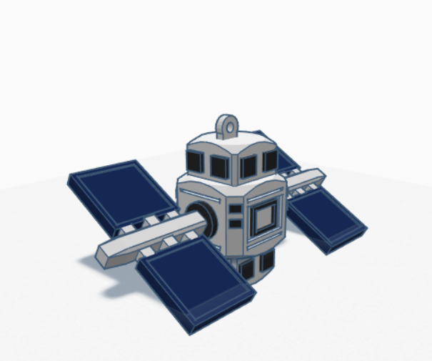 3D printed Satellite Keyholder