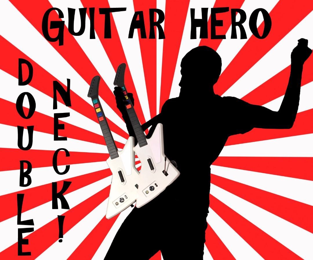 Epic! Guitar Hero - Double Neck Guitar... Fail