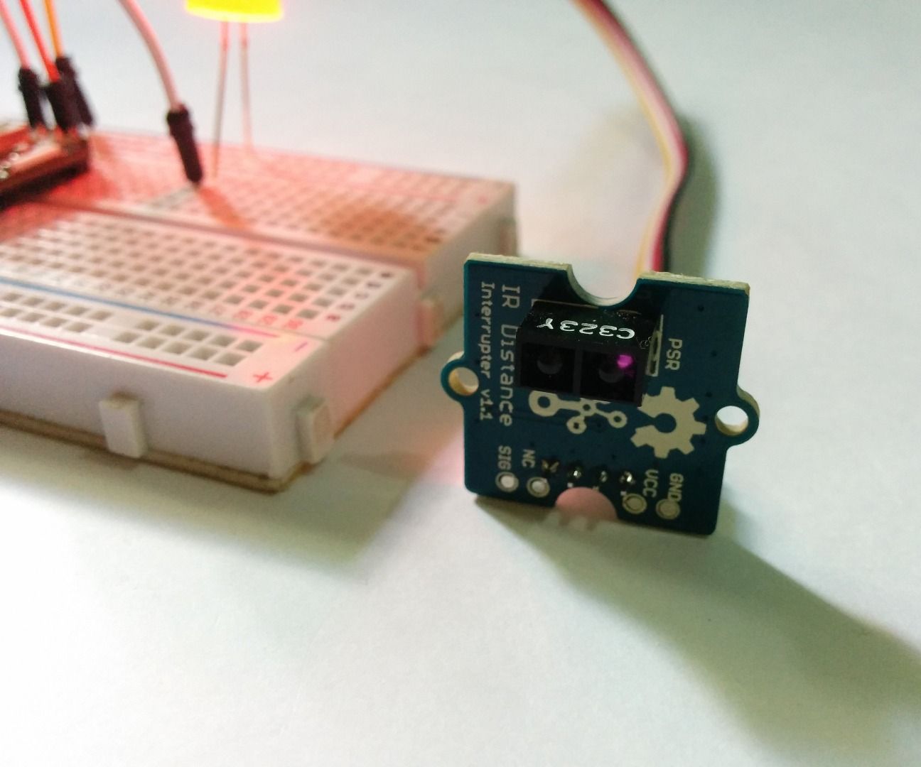 Grove Sensors With a Particle Core - IR Distance Interrupt : 4 Steps ...