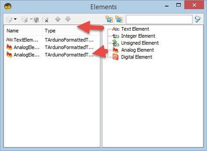 In Visuino Set Components