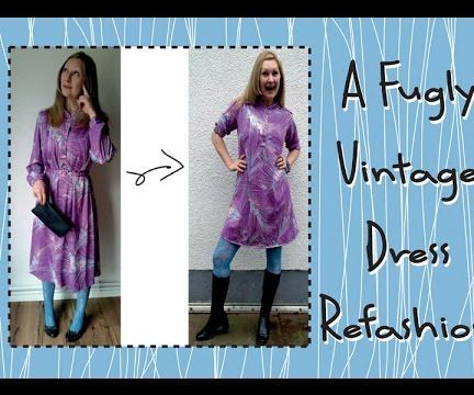 The Fugly Vintage Dress Refashion Tutorial 