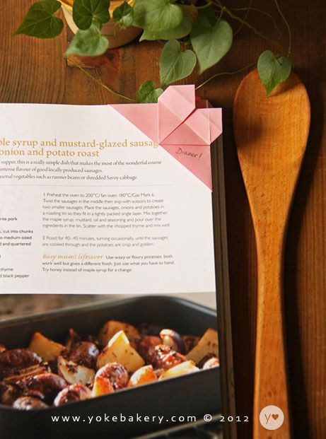 Heart-Shaped Corner Bookmark