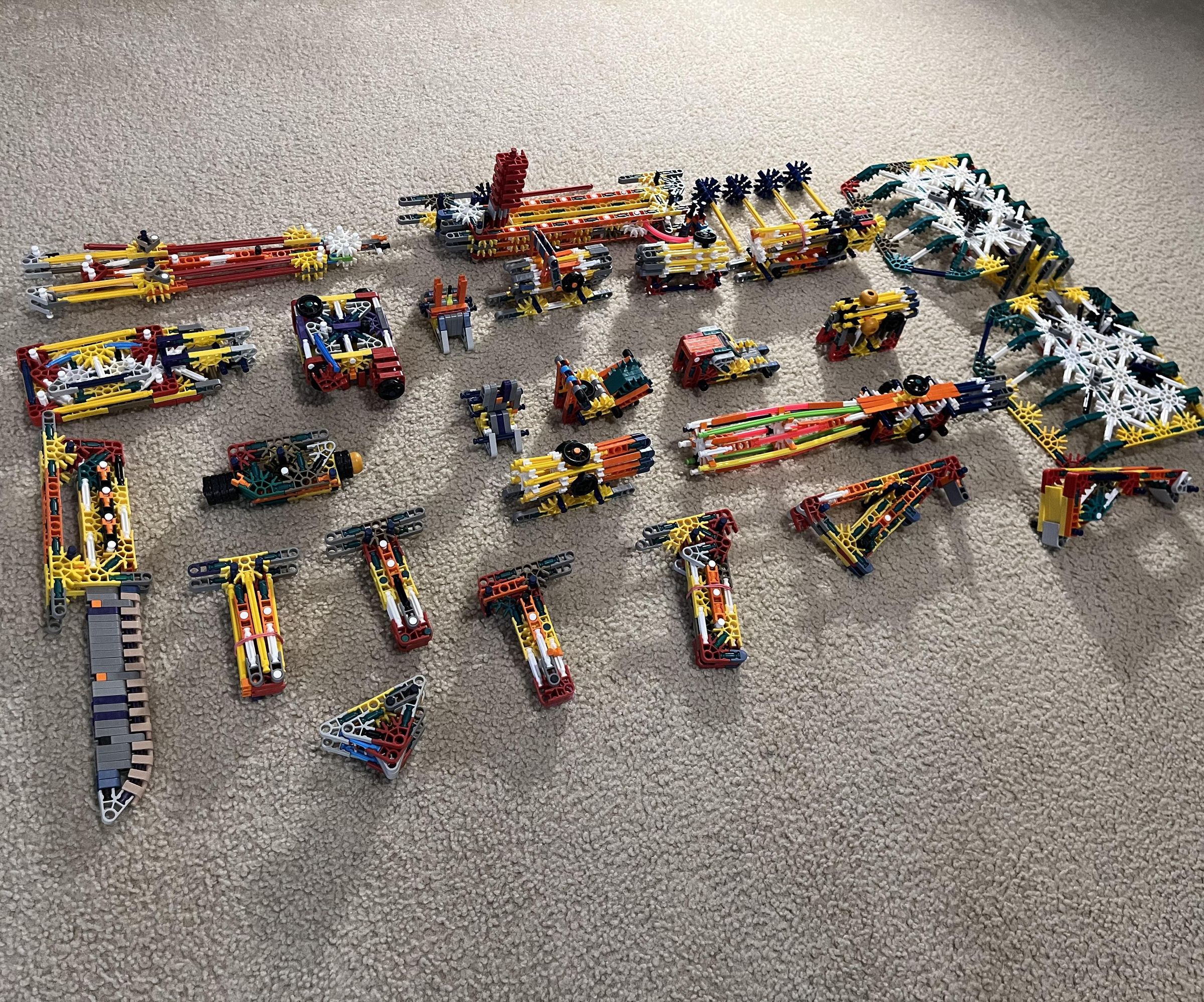 K'nex Gun Attachments (Over 25!!) With Instructions!!