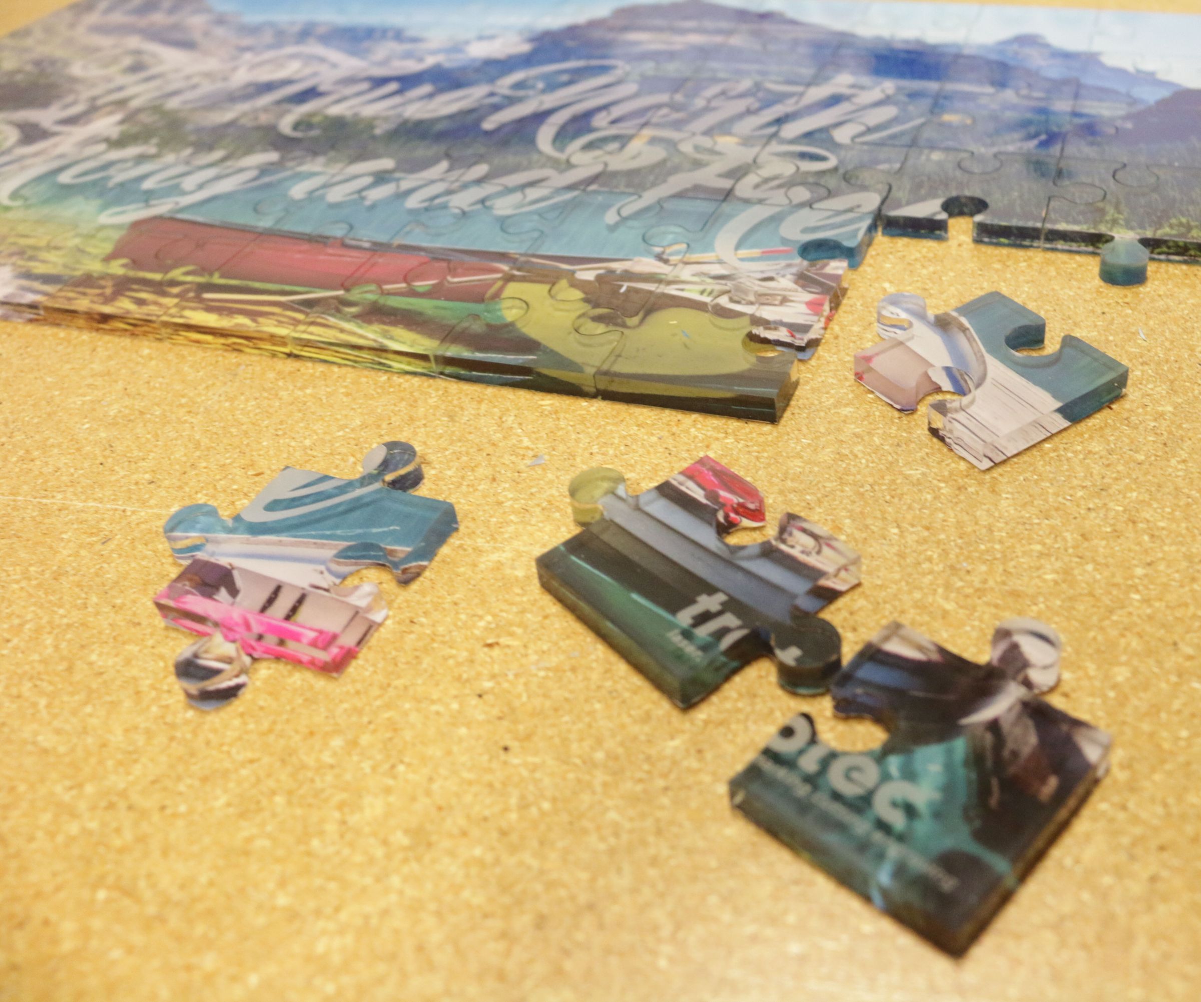 Laser Cut and UV Printed Jigsaw Puzzle