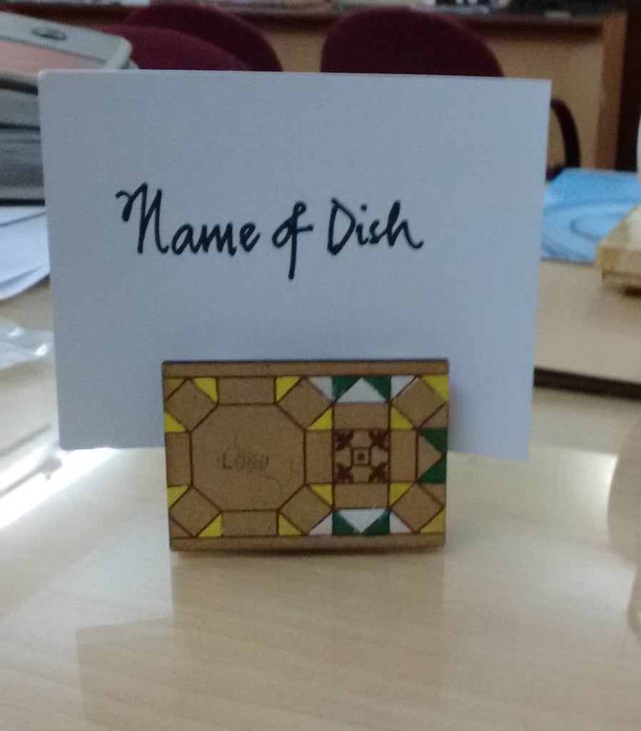 Buffet Dish Nametag Holder : 3 Steps (with Pictures ...