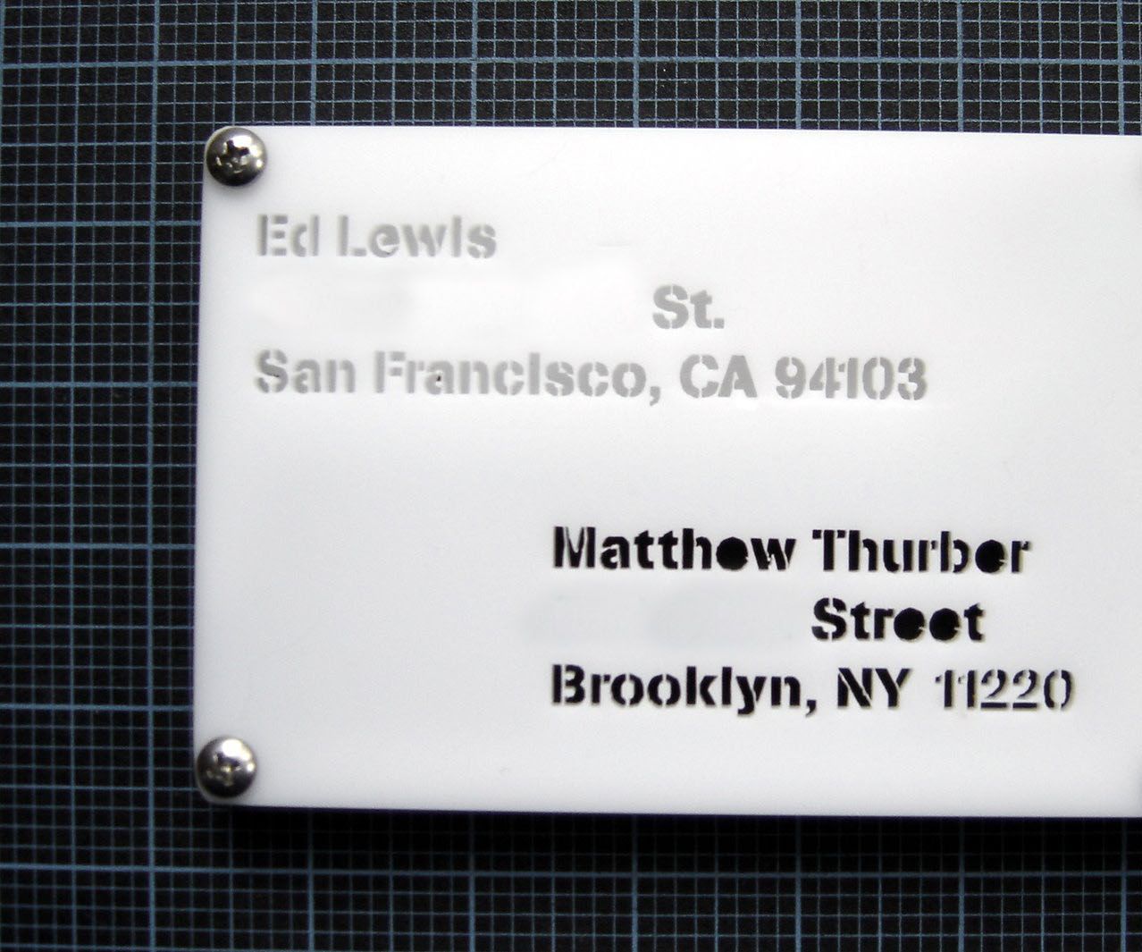 Stencil Postcard 2: the Slider