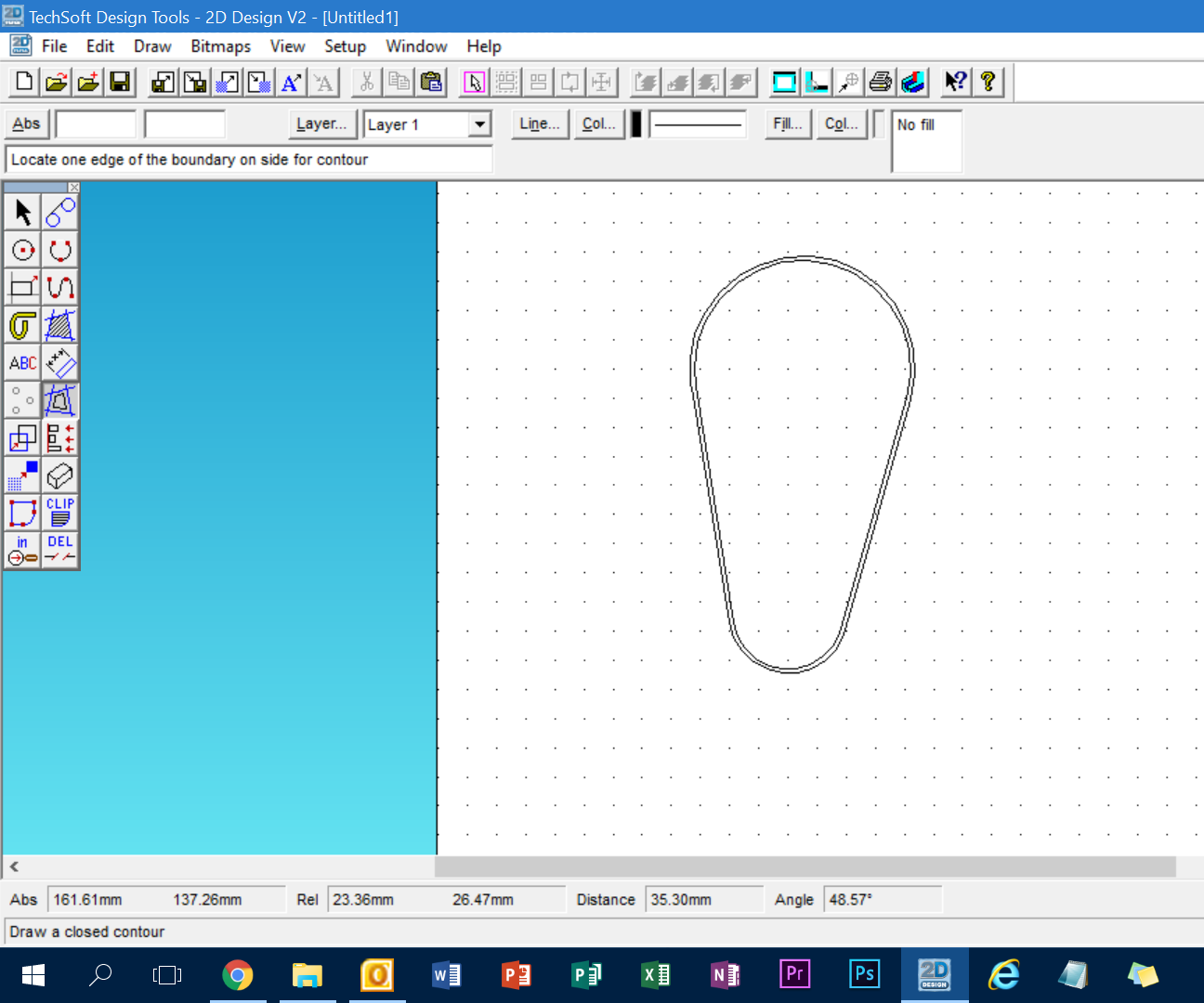How to Add Contours to a Shape on 2D Design