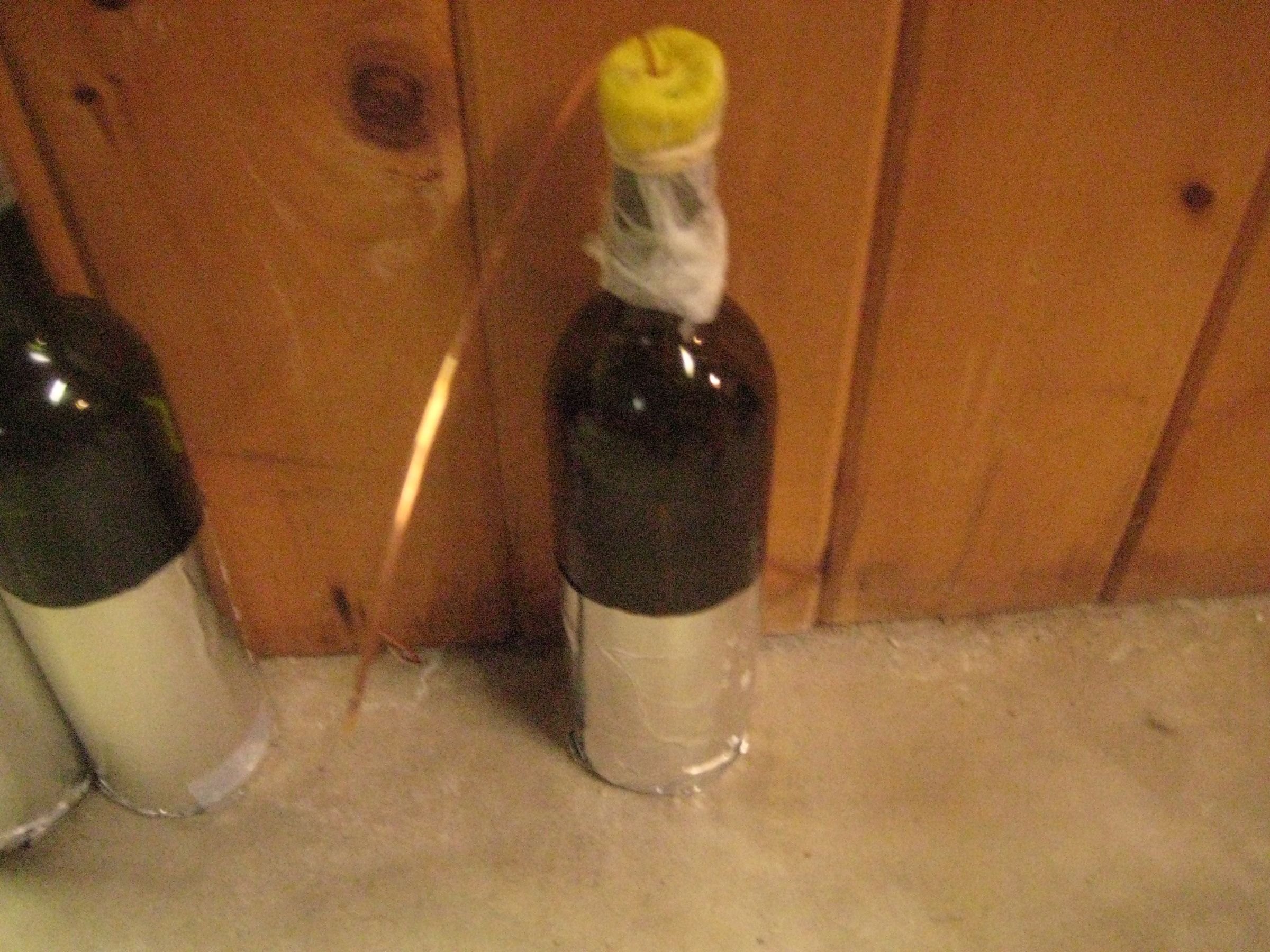 Wine Bottle Capacitors