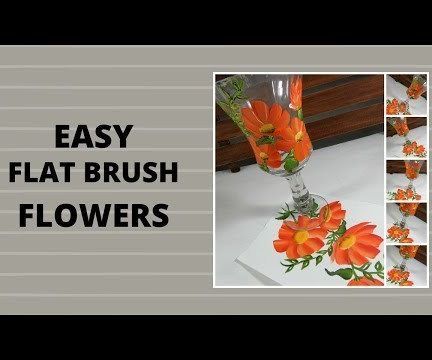 EASY FLAT BRUSH FLOWERS