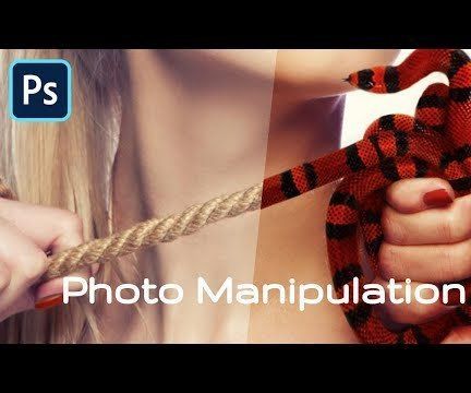 Photo Manipulation in Photoshop / Turning Rope Into a Snake
