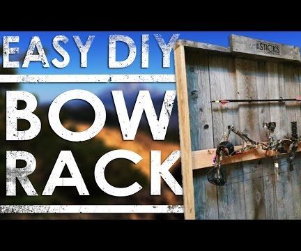 How to Make a Homemade Bow Rack DIY