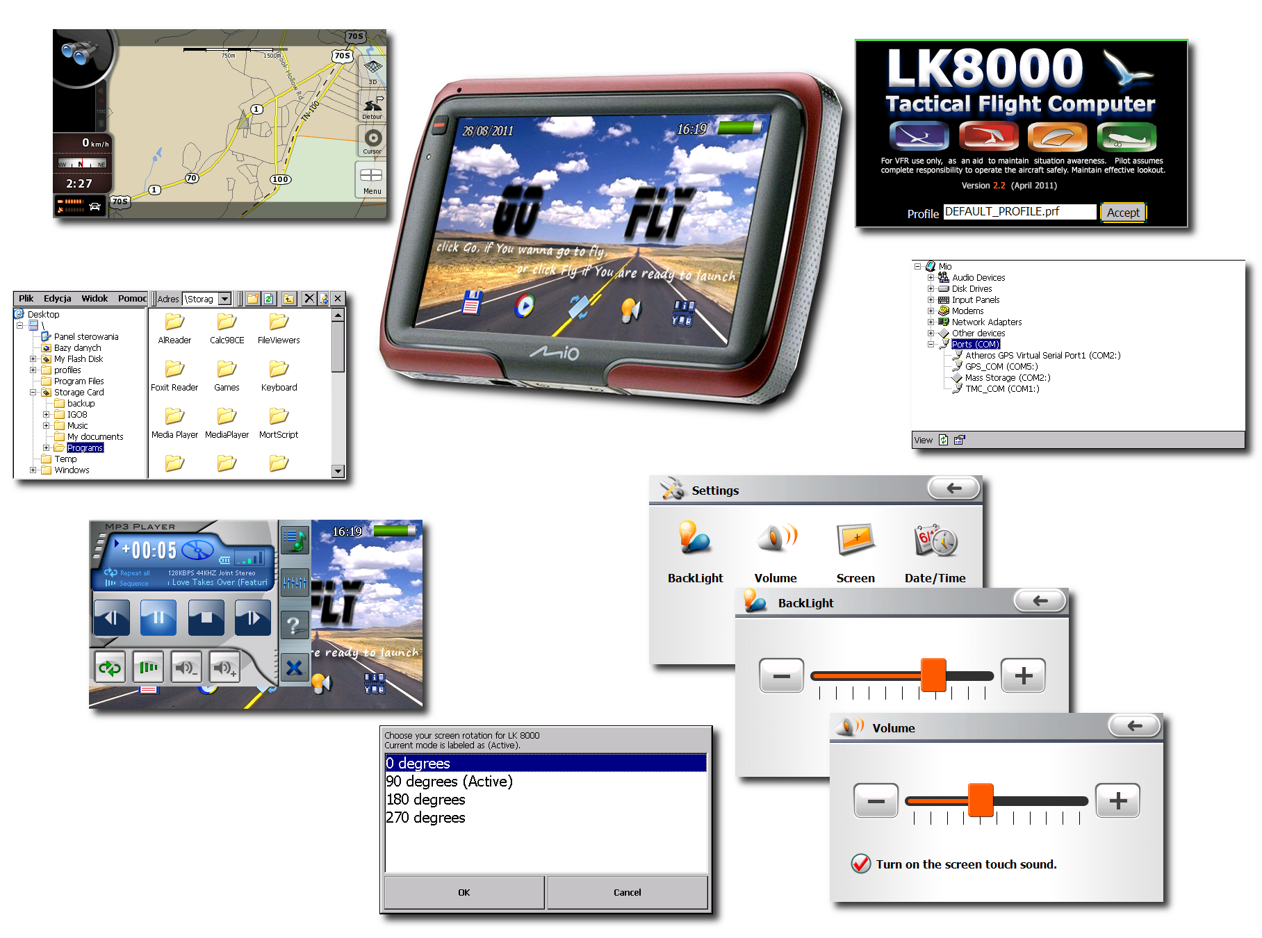 GoFly - Paragliding/hangliding/gliding Altimeter-variometer From Your Car Navigation