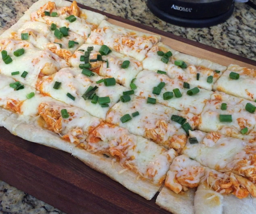 Buffalo Chicken Pizza Strips