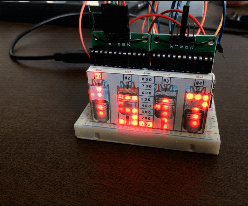 4-Stroke Digital Clock