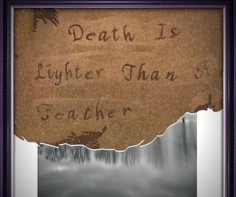 Glass Etching an Old Picture Frame: Wheel of Time Quote