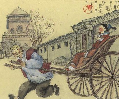 Chinese Rickshaw With Knex Man