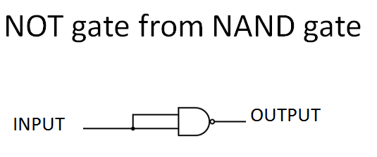 Use NAND Gate to Make NOT Gate