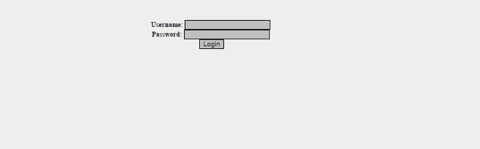 HTML Username and Password