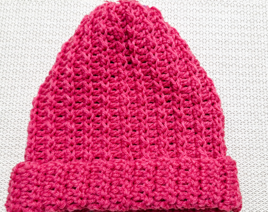 Quick and Easy Crochet Crinkle Hat