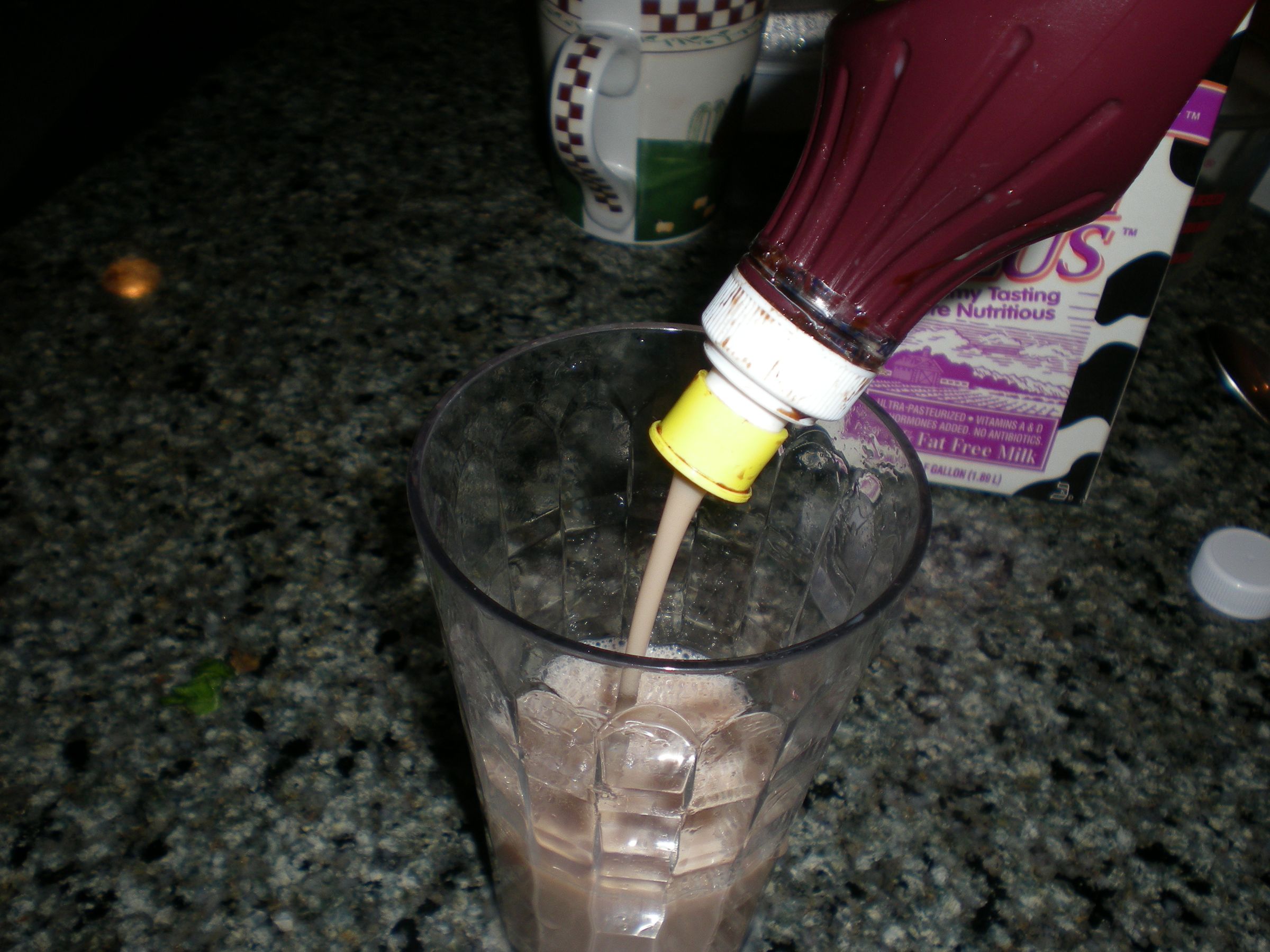 What Can I Do With an Empty Bottle of Syrup? Make Chocolate Milk!