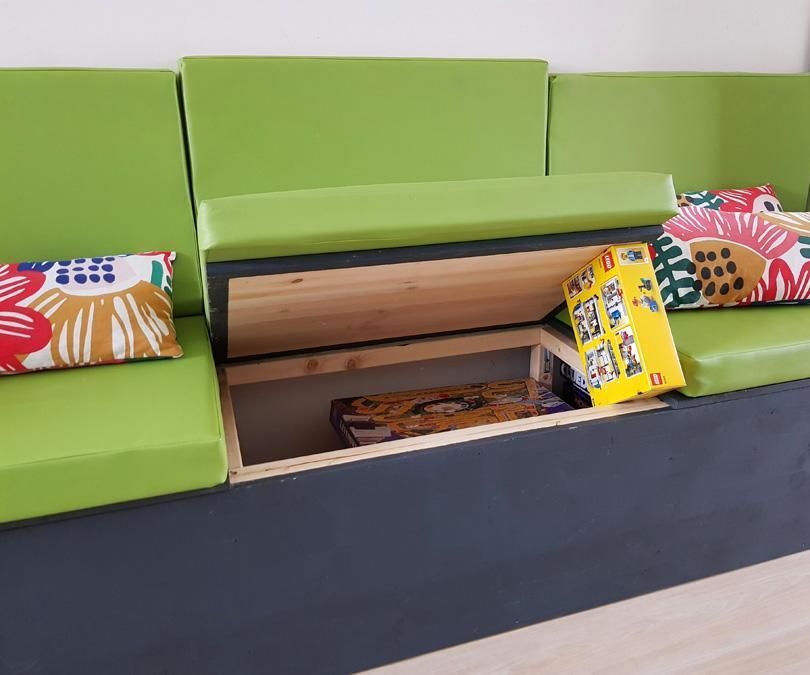 Wooden Bench With Storage