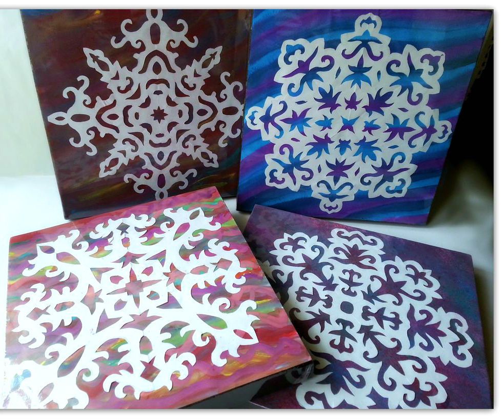 DIY Snowflake Wall Art