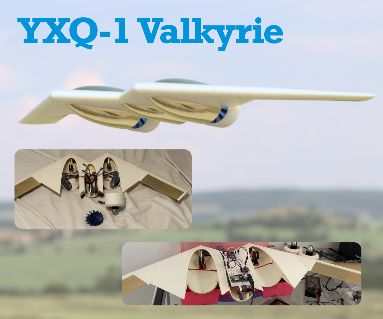 YXQ-1 Valkyrie: 3D Printed EDF Flying Wing R/C Airplane - Part 1
