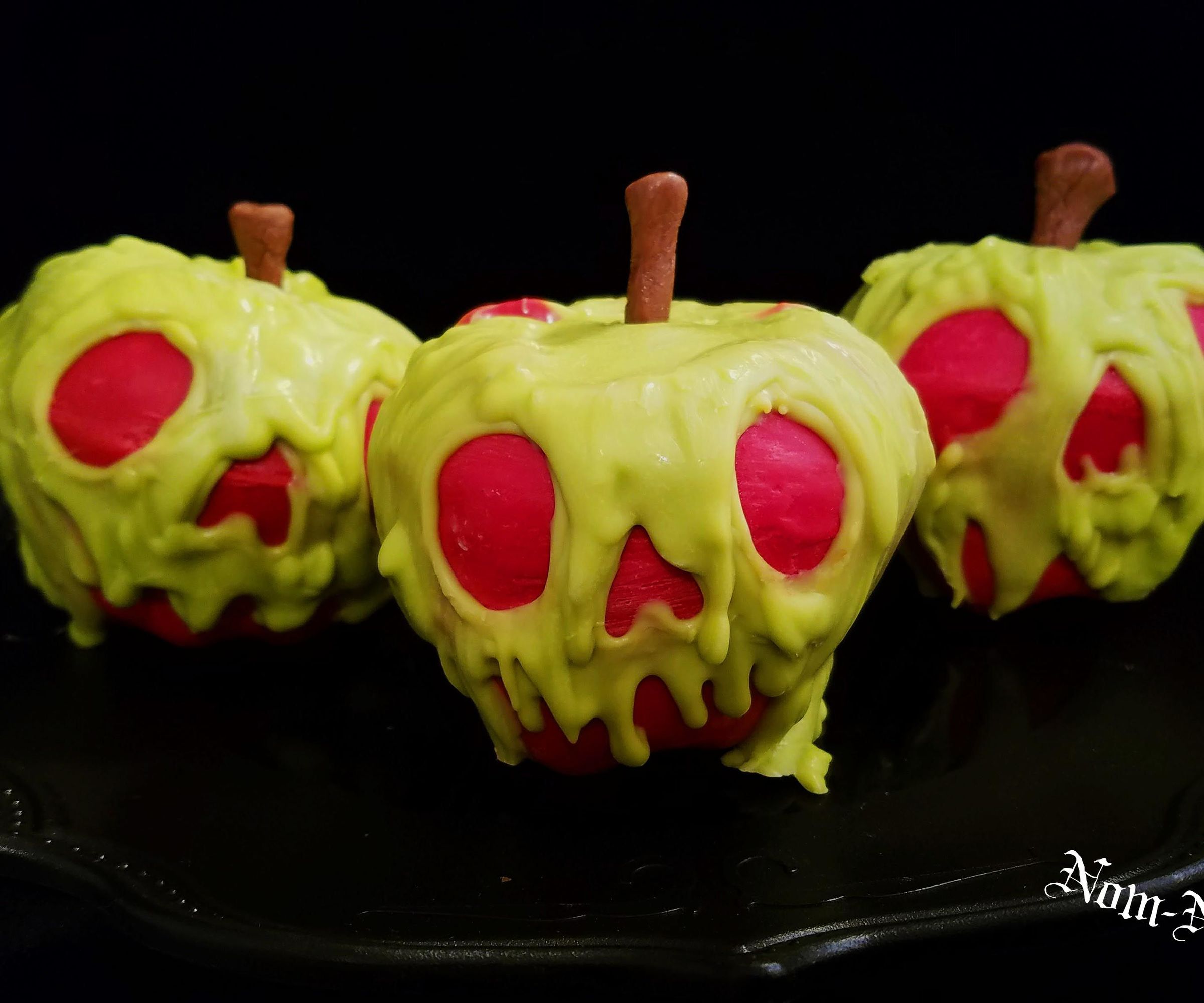 Cider Spiced Poison Apple Cupcakes