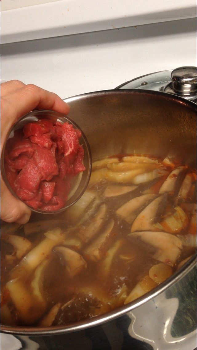 Add Meat and Seafood (if Using) to the Soup...