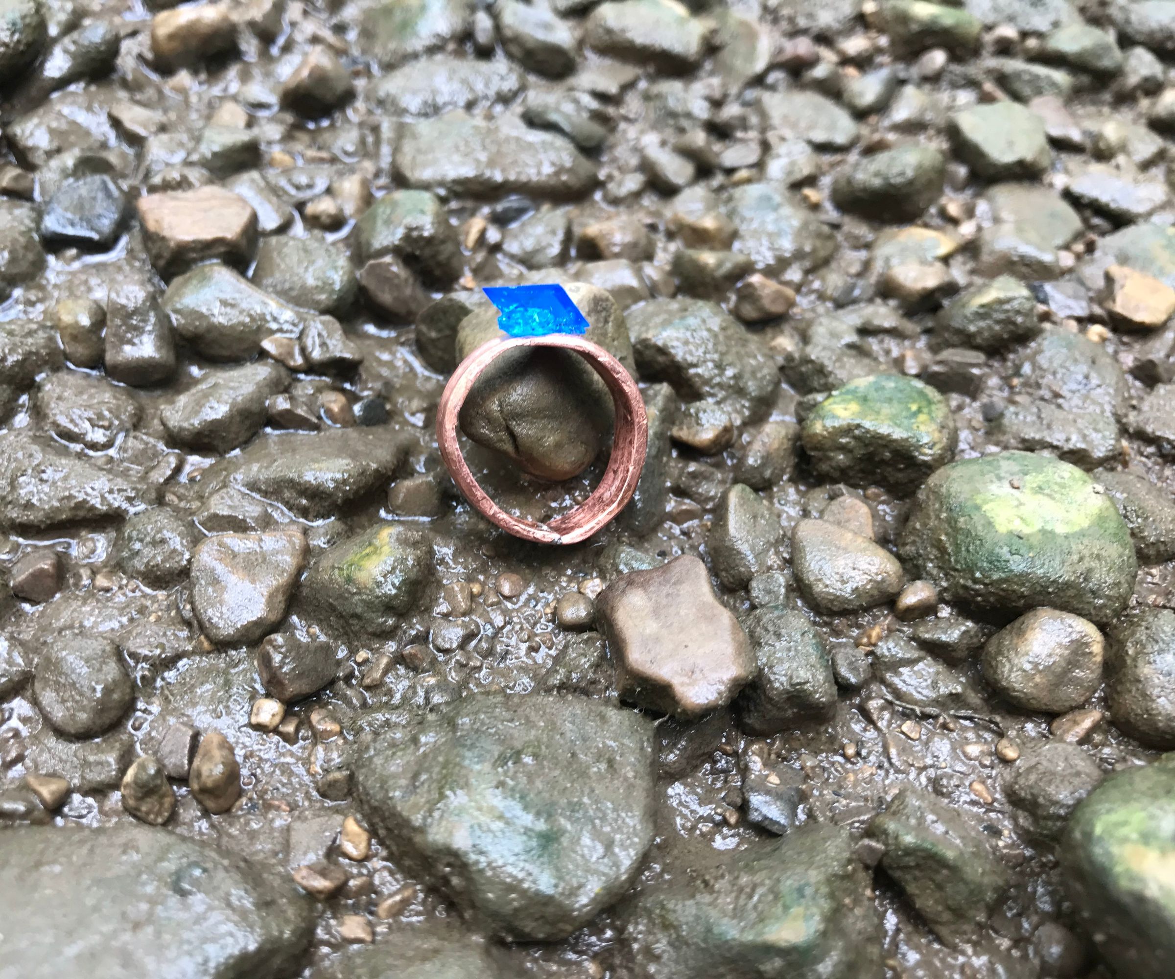 Copper Crystal Ring