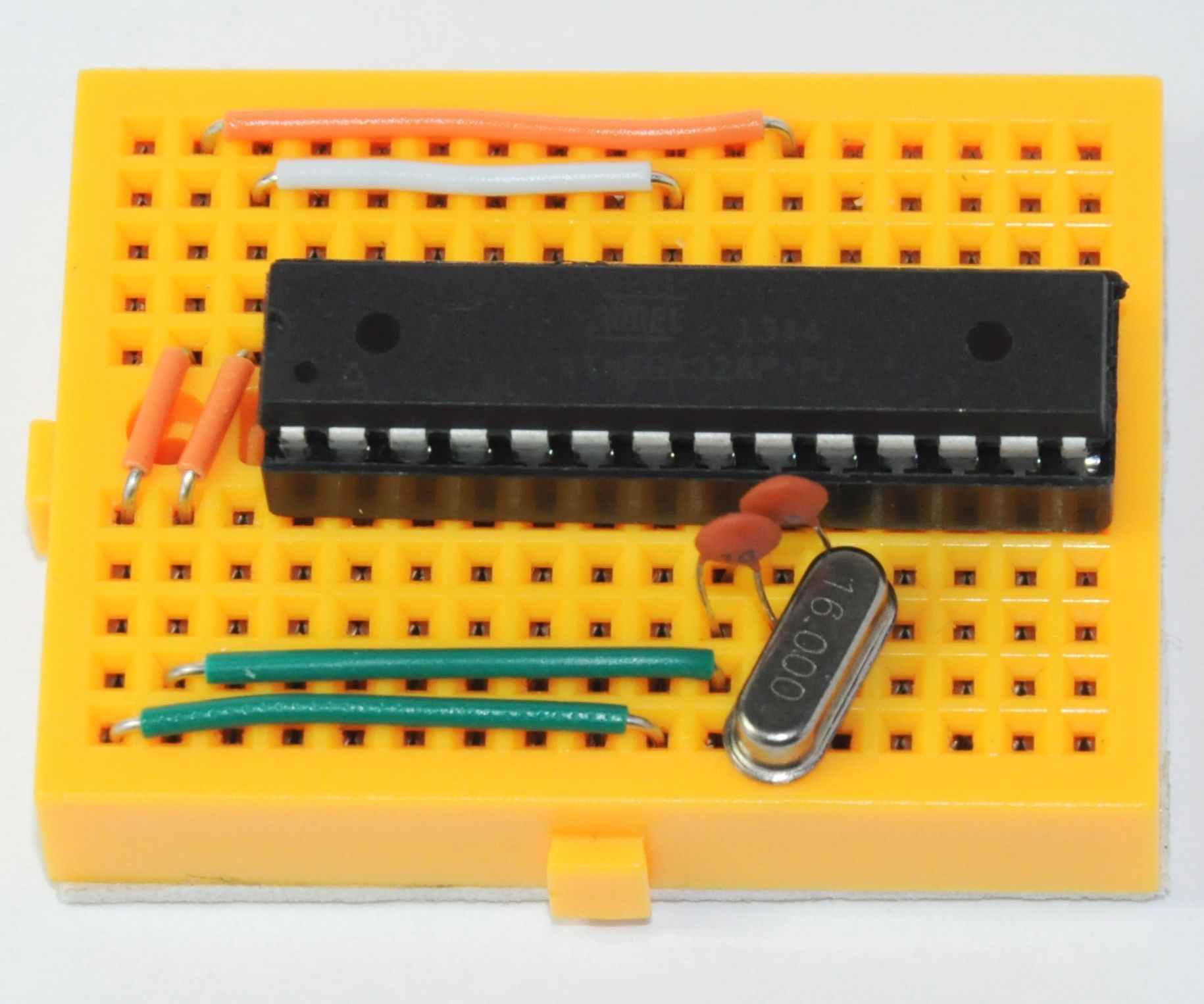 Smallest Arduino on Breadboard!