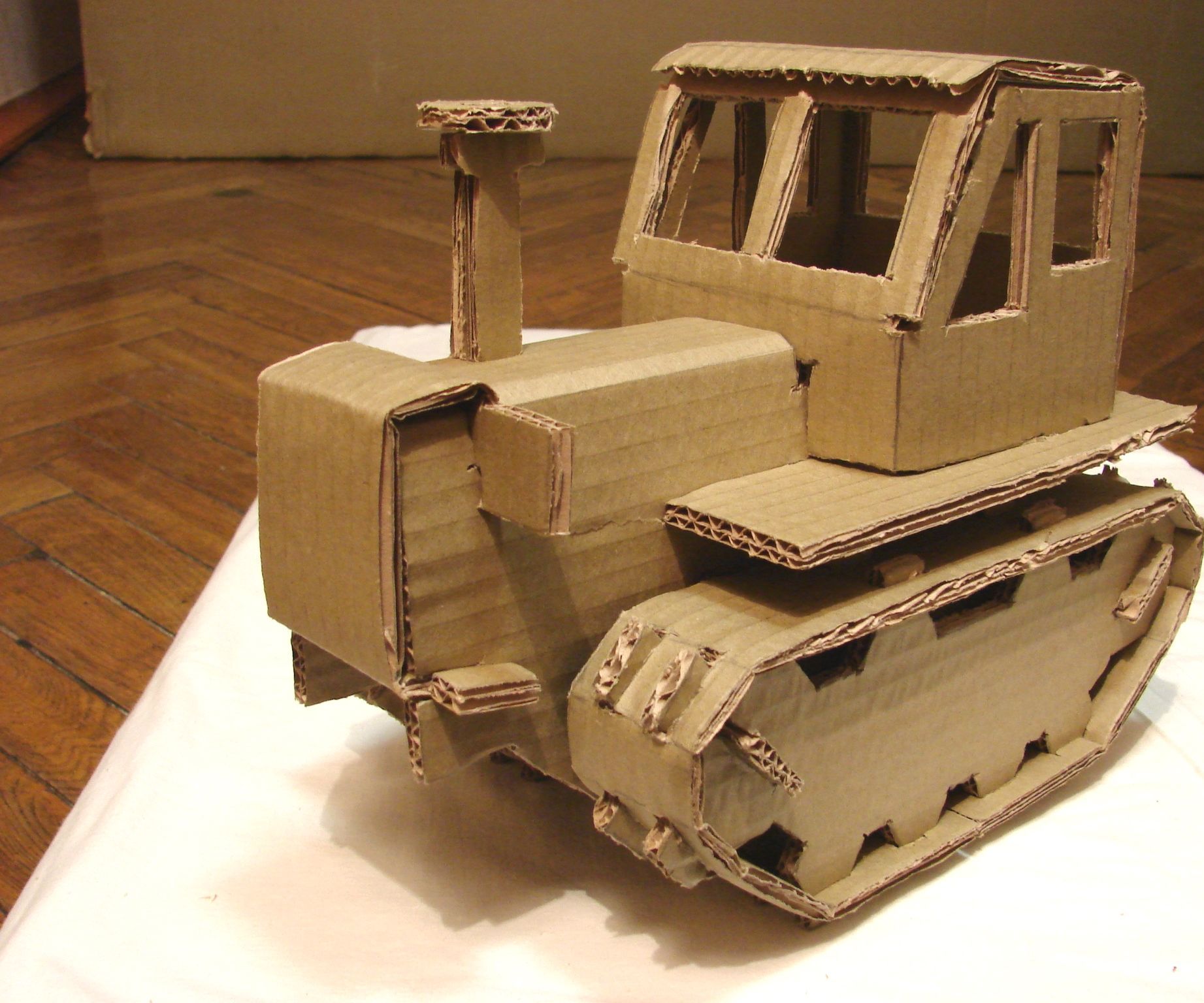 Tractor-cardboarder