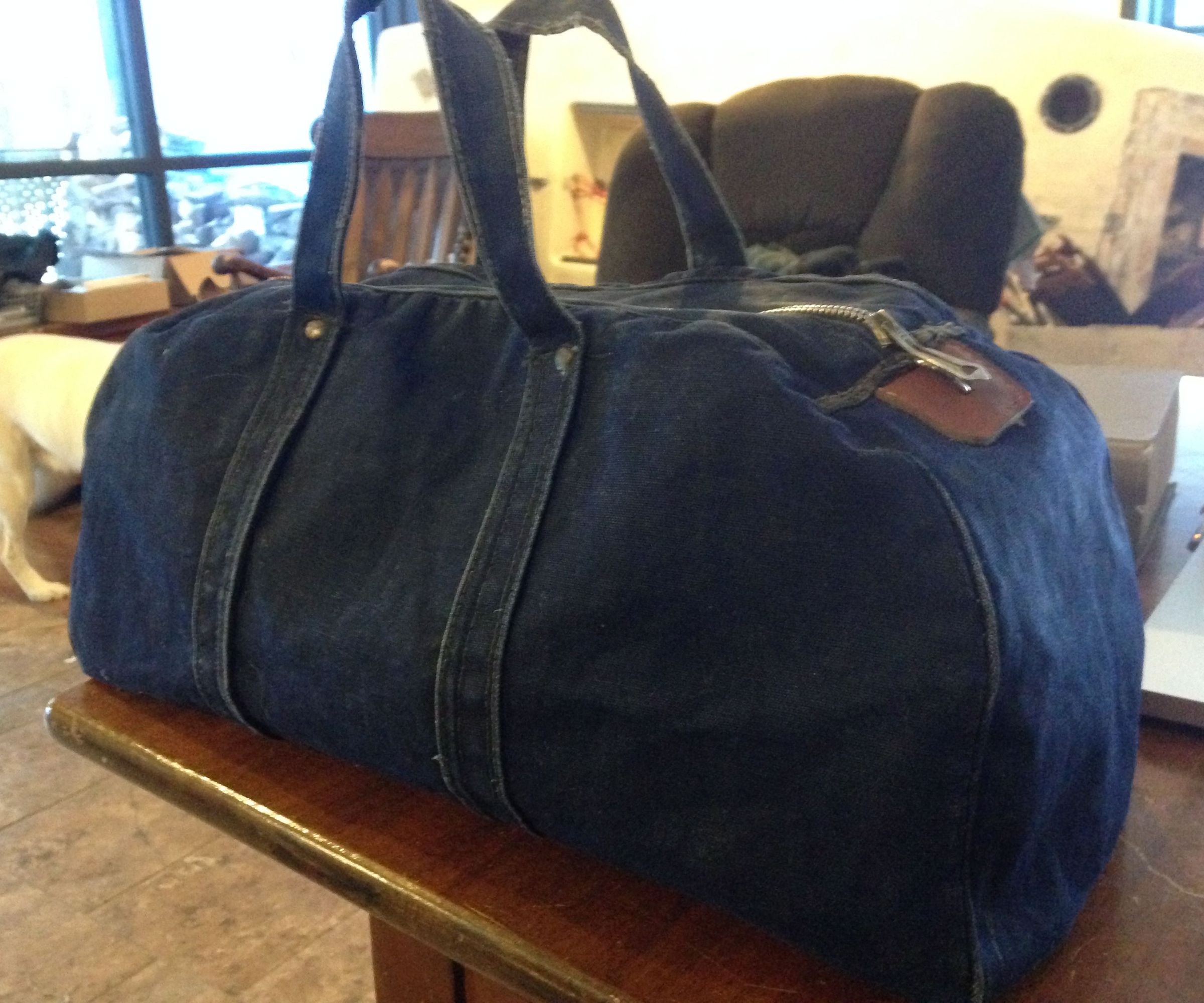 Vintage Waxed Canvas Bag