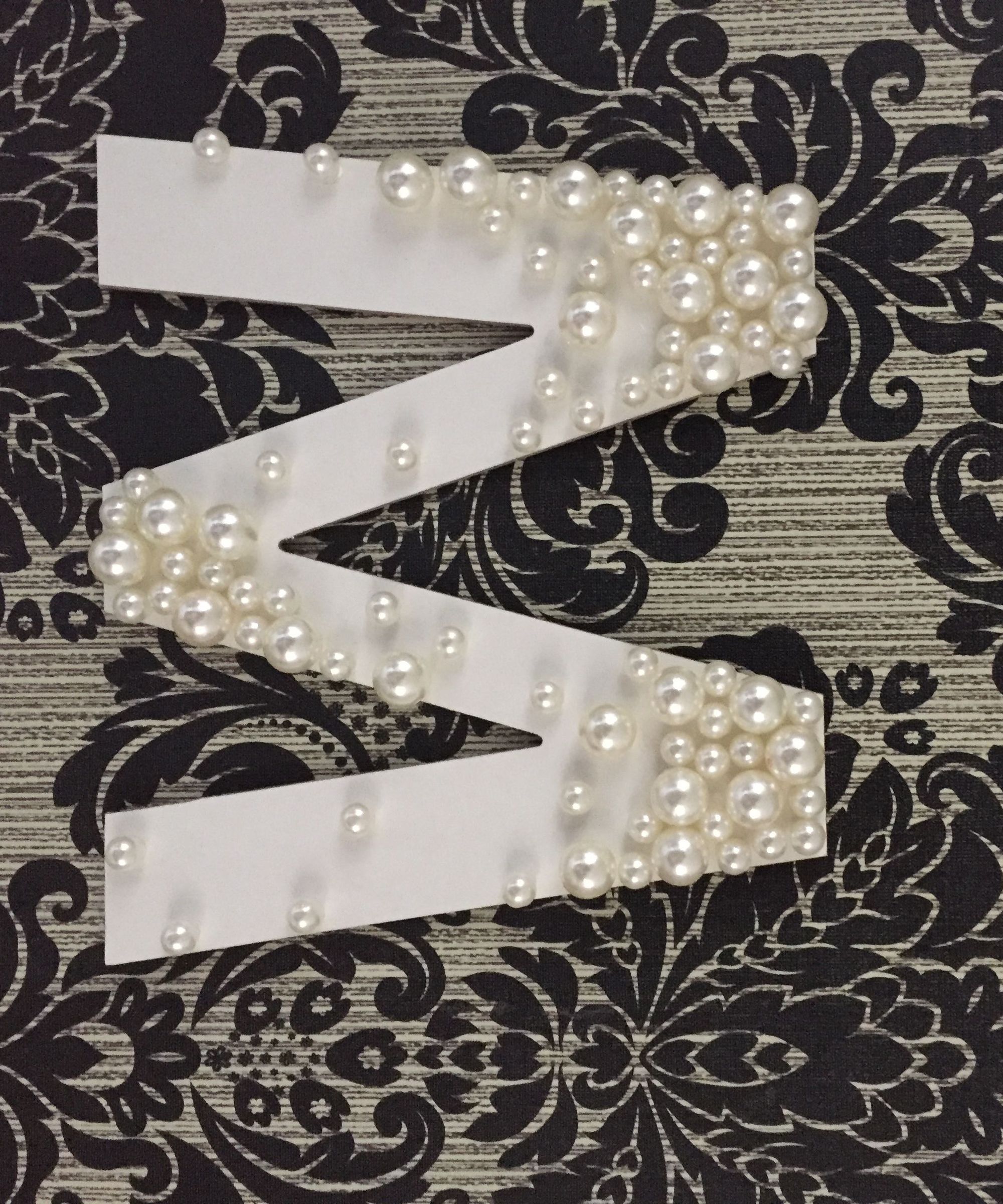 Pearl Decorated Letter