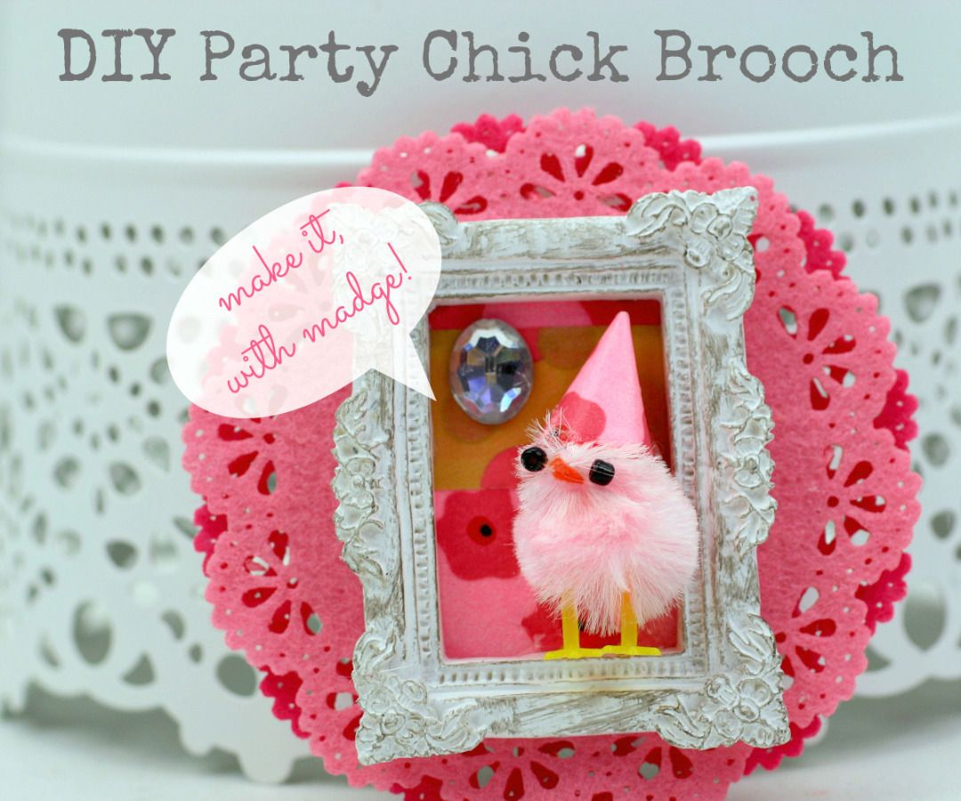 DIY Party Chick Pin