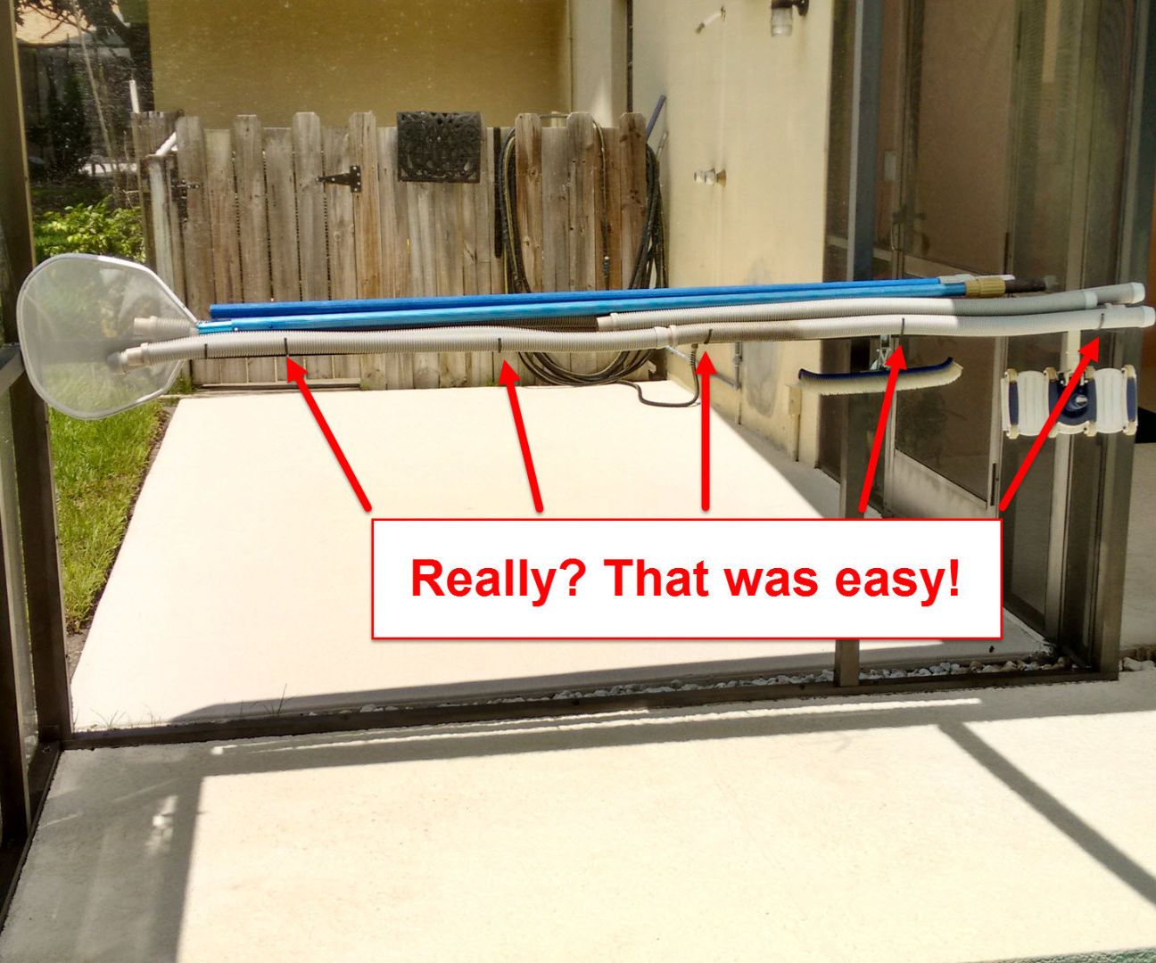 Prepare to Park Your Pool Poles on Pegs!