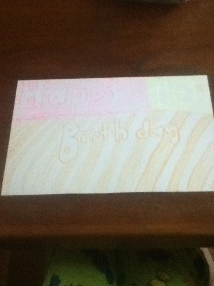 Making a Birthday Card for Friends:)!