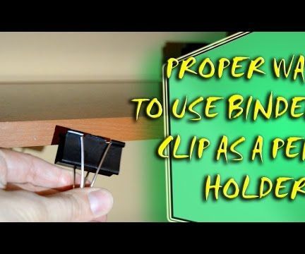 Life Hack - Use Binder Clip to Keep Pen at the Ready