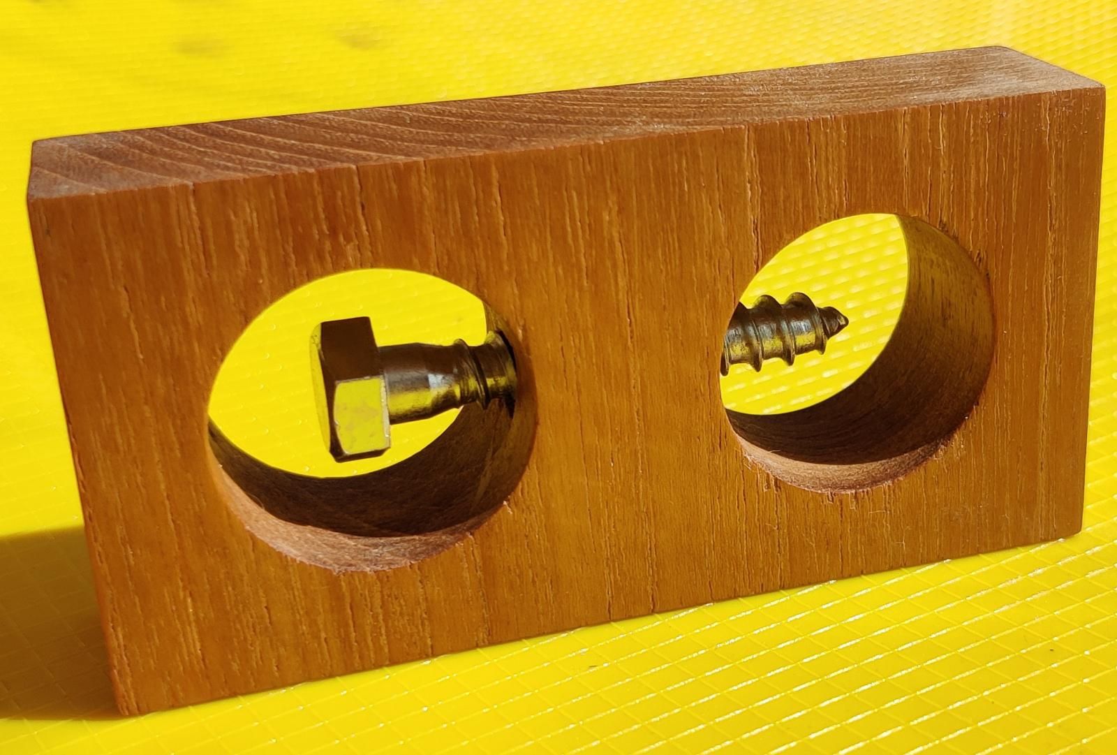 Impossible Screw in a Block of Wood : 8 Steps (with Pictures ...