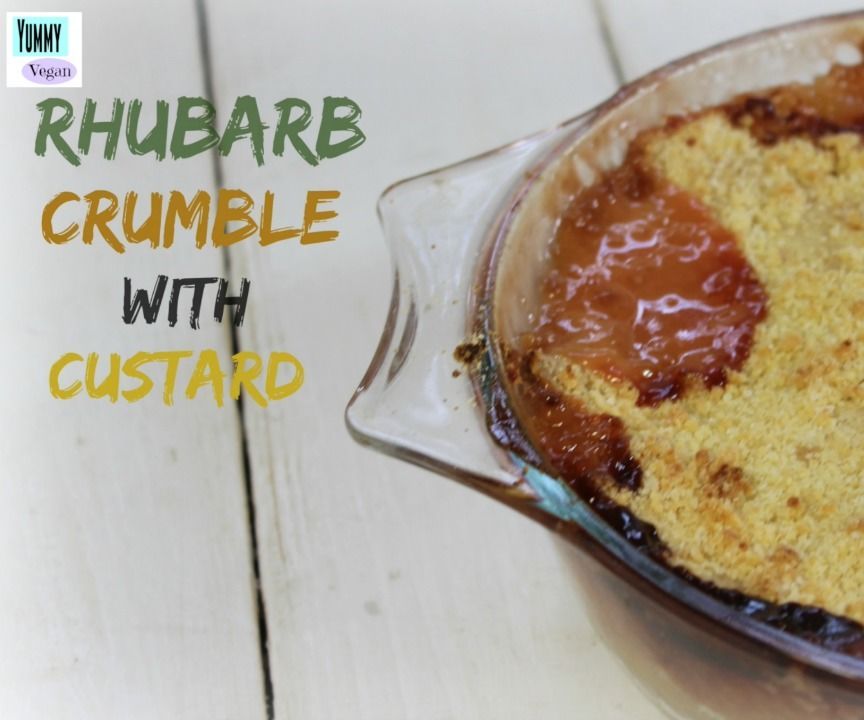 Rhubarb Crumble (Vegan)
