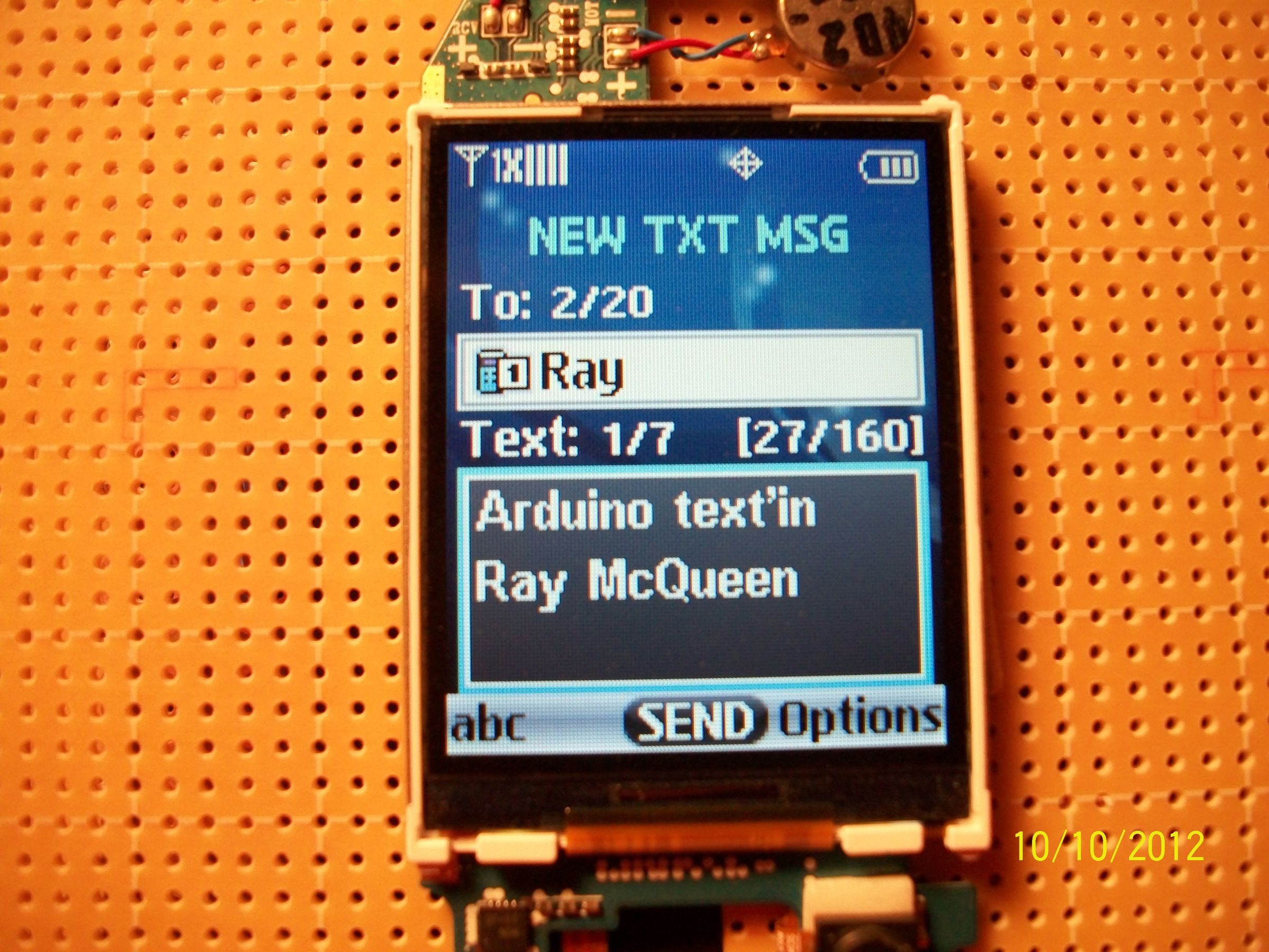 Arduino Text'in
