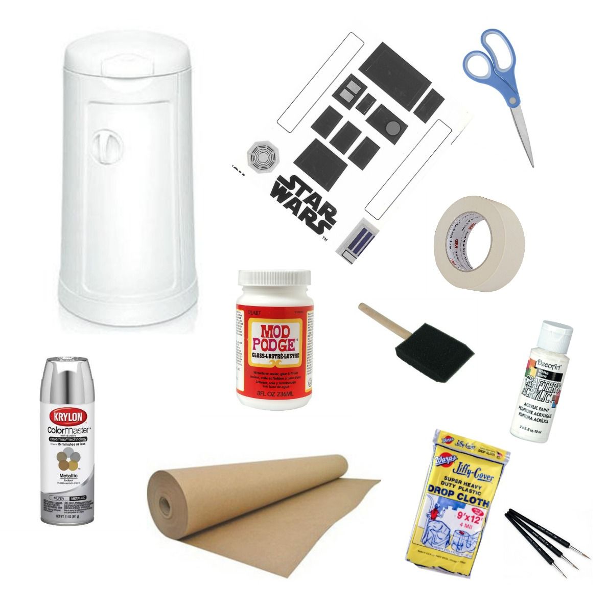 Broken Diaper Genie Turned R2D2 Toy Chest! 7 Steps (with Pictures