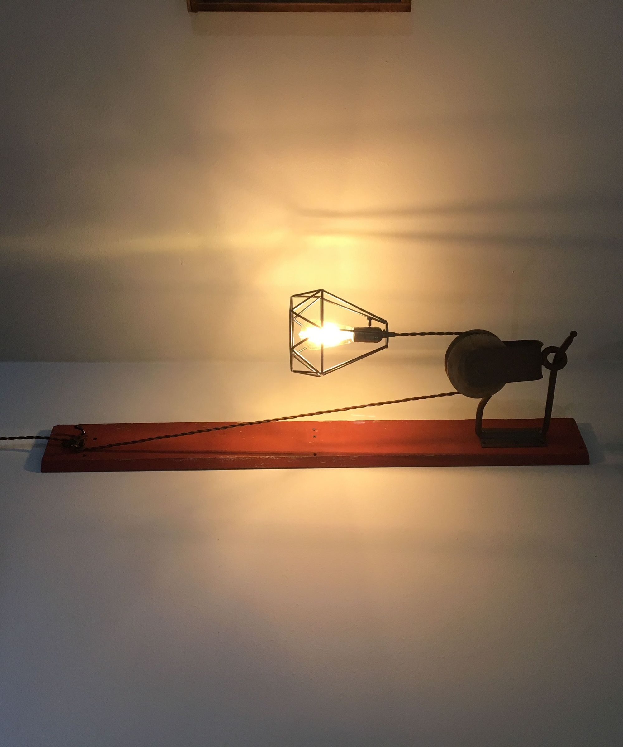Vintage Pulley Lamp
