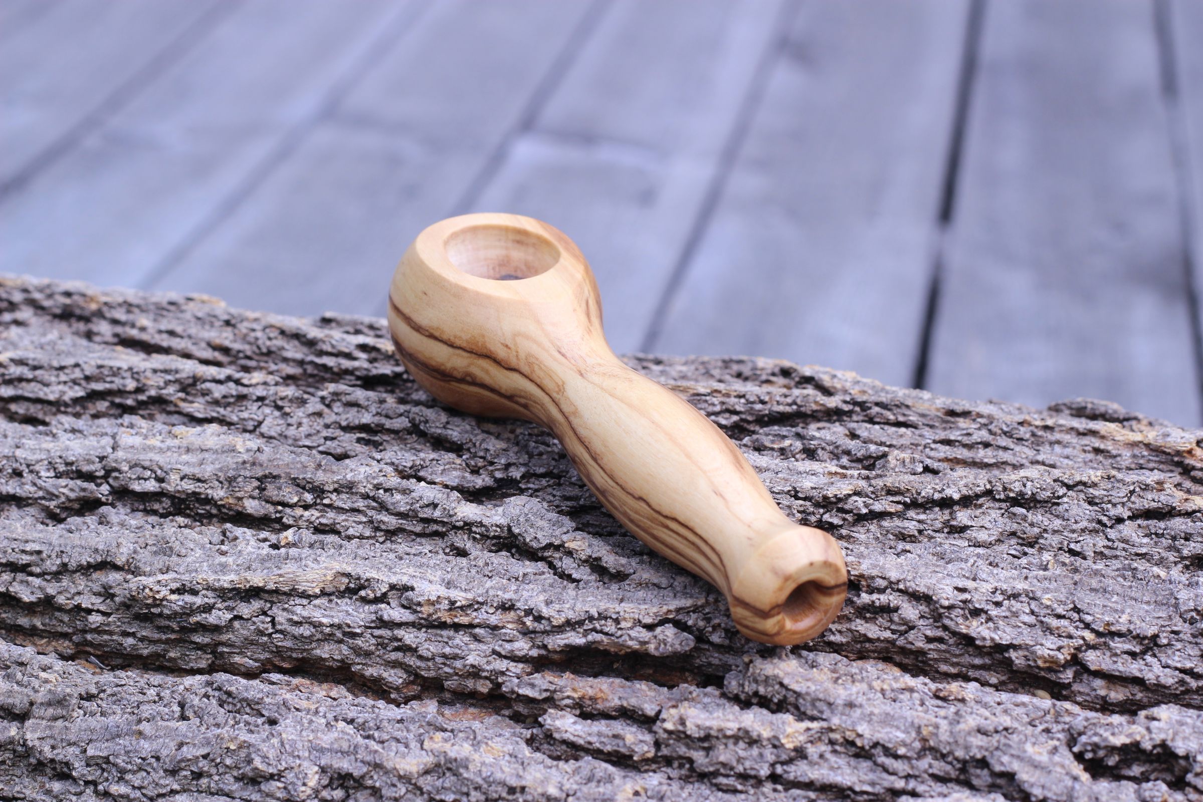 Olive-Wood Smokers Pipe