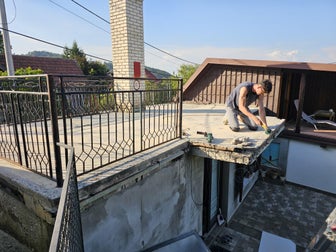 Remove the Old Iron Fence and Concrete Layer